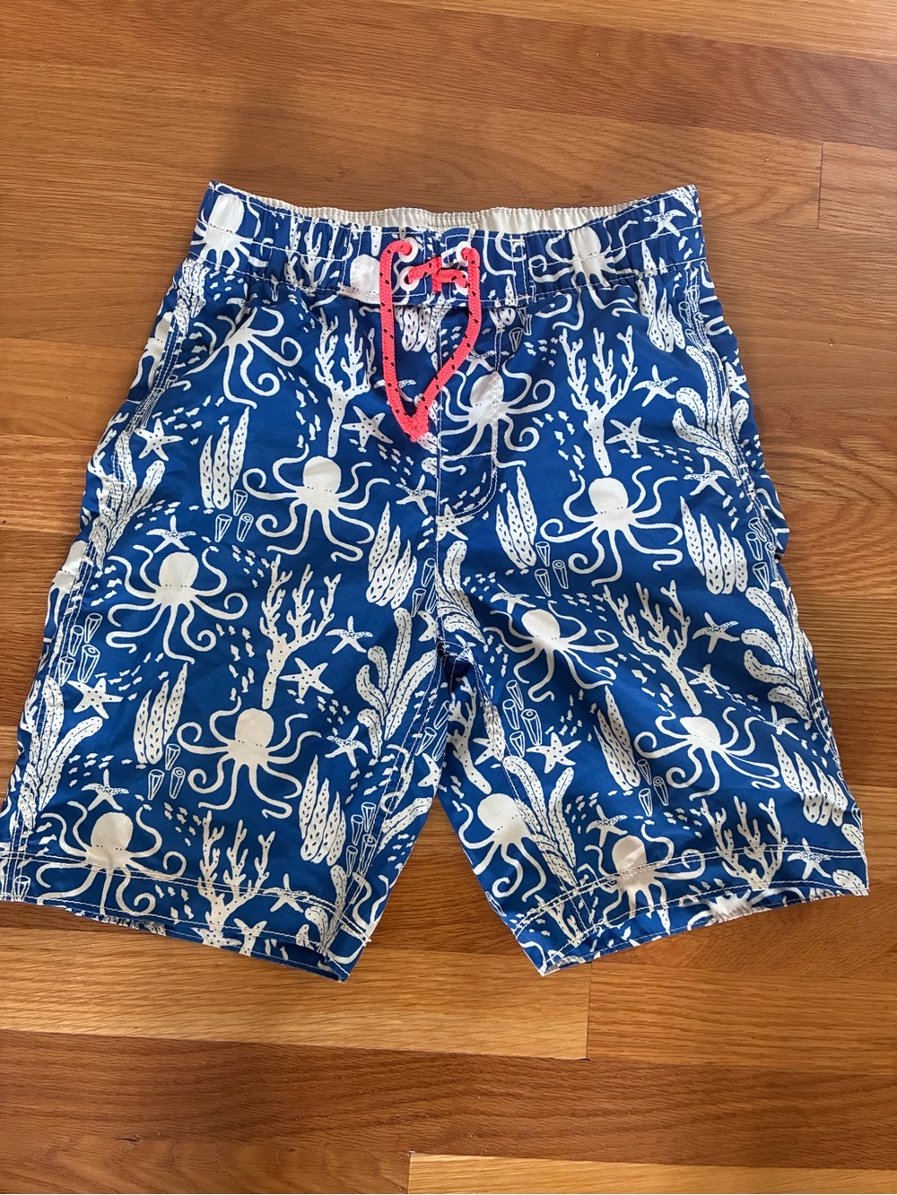 GAP Blue and White Octopus Swim Shorts